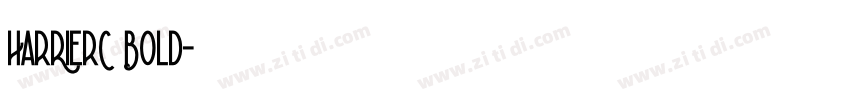 HarRierC Bold字体转换